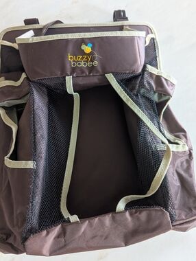 Brown Buzzy Babee Diaper Organizer Caddy Pac N Play Playard Changing Baby